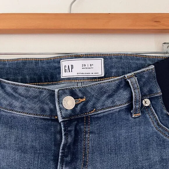 Maternity Inset Panel Cheeky Straight Jeans - Picture 6 of 7